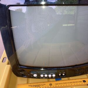 Zenith Clear Transparent Blue 13" Color TV Prison Model Vintage C13A05LG RARE